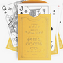 Each drawing on every playing card is re-imagined. The illustrations of the characters, symbols and each letter and number new. Premium grade playing cards Bee quality card stock Emboss Gold Foil.