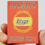 Get up to speed and cheers a Latino in their own language. Salud! With Lingo Playing Cards, you can have hours of fun with your friends and family while on the go.