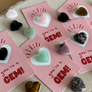 Pebble House You're A Gem! Heart Mini Crystal Card