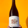 100% Gamay Beaujolais, France. Woman winemaker - Geneviève Chanudet. All natural. 50 year-old vines. Carbonic pop! Chillable red. Violet cherries and wilted roses. Graphite minerals. Fresh mint leaves. Rugged and earthy like a hot park ranger. Raspberry pepper slushy. Mushroom pizza. Spice tickle.