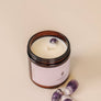 This soothing scent is the perfect mix of amber and sandalwood. Made with a genuine Amethyst crystal nested inside the candle, adding a little more meaning to your candle experience. Amethyst is known for its healing properties and brings a sense of growth and healing to those who keep it.