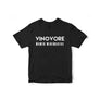 Vinovore's own "The Future Is Female Winemakers" t shirt. Text on front with logo on back. Black tee with white print. Unisex.