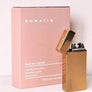 Golden Dual Arc (Electric) Lighter (comes with USB charger) -Rechargeable via USB connection on bottom. Super green way to light all your fires in your life!