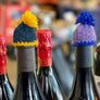 Handmade beanie bottle topper. Super cute, handmade by women!