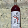 Aleatico/Merlot/Sangiovese/Procanico Lazio, Italy. Woman winemaker - Clémentine Bouveron. All natural. Flowers + minerals. Damn good big bottle of rosé. Murky rhubarb. Raspberry herb juice. Pixie stick but dry + funky. 1 liter.