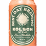 Can of Best Day Brewing Kolsch Style non-alcoholic beer on a white background