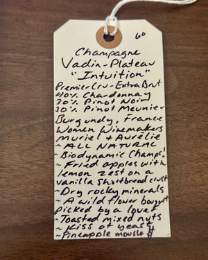Vadin-Plateau Intuition Champagne Extra Brut