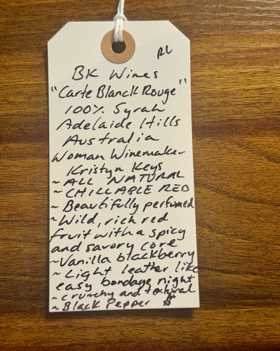 BK Wines Carte Blanche Rouge