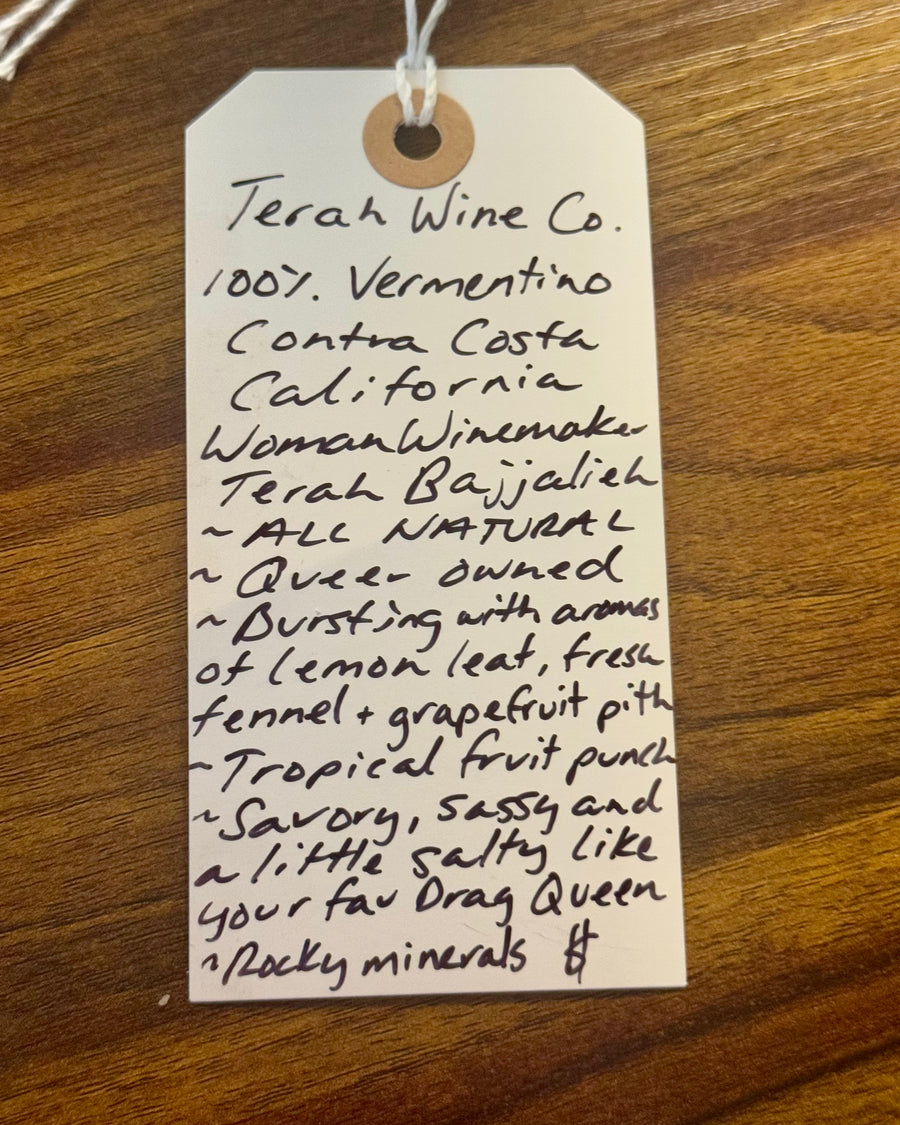 Terah Wine Co. Vermentino