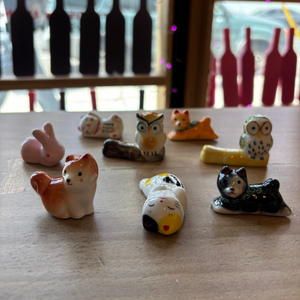 Porcelain Pet Chopsticks Rest - Assorted