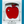 Red apple-shaped neon suncatcher in a decorative white box on a blue background