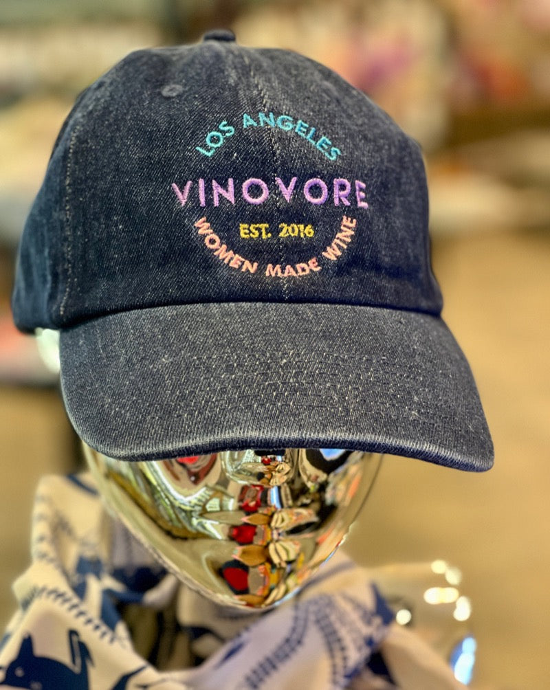 Vinovore Women Made Wine baseball cap. Adjustable. 
