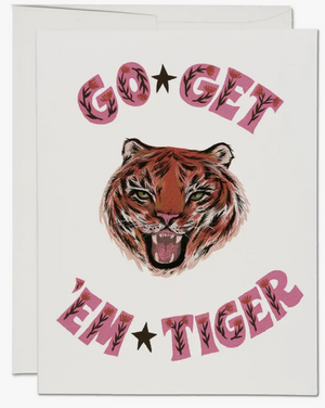 Blank inside. 100lb heavyweight card stock. Offset printed. 4.25 x 5.5 inches. Illustrated by Krista Perry.