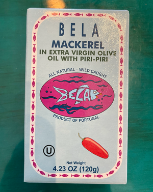 These mackerels are wild-caught off the coast of Galicia, where the cold waters of the Atlantic mix with pure river water from the mountains, creating a perfect environment for harvesting delicious seafood.  Each tin is hand-packed fresh from the ocean with the highest quality ingredients by a heritage cannery.  Cans are BPA-Free.  Woman Owned