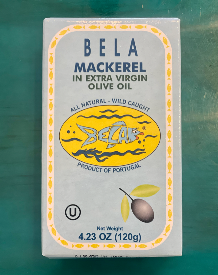 These makerels are wild-caught off the coast of Galicia, where the cold waters of the Atlantic mix with pure river water from the mountains, creating a perfect environment for harvesting delicious seafood.  Each tin is hand-packed fresh from the ocean with the highest quality ingredients by a heritage cannery.  Cans are BPA-Free.  Woman Owned