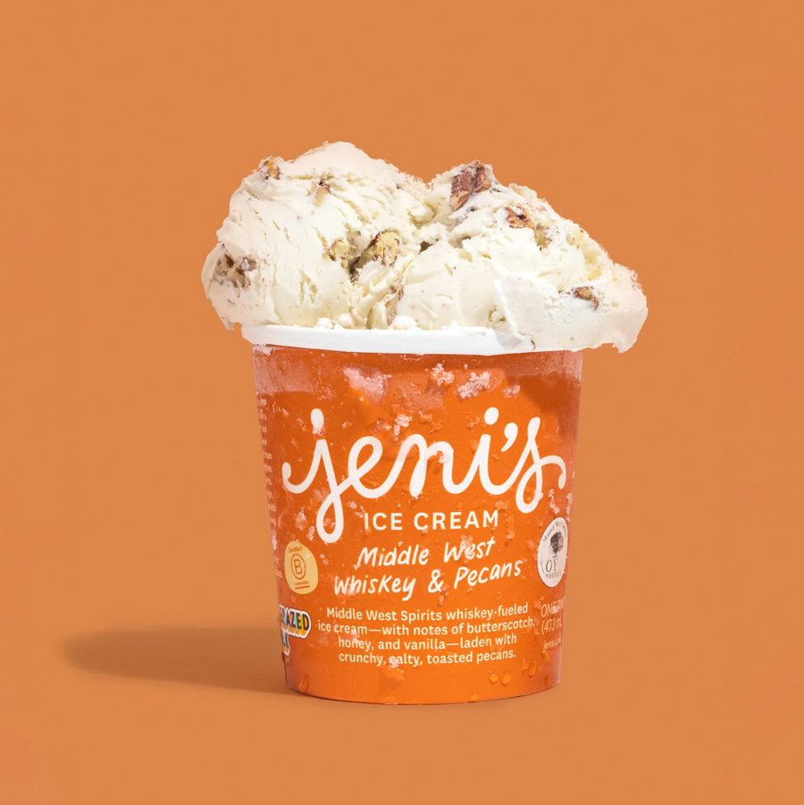 Jeni's Middle West Whiskey and Pecans Pint