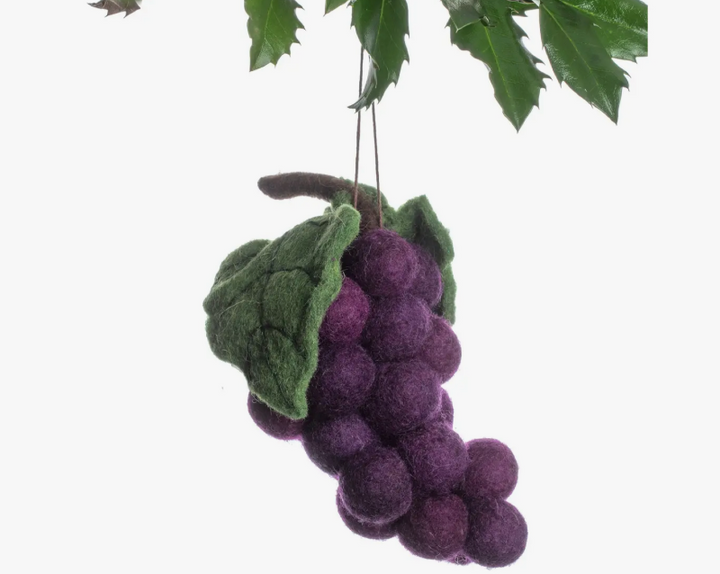 Purple Grape Ornament