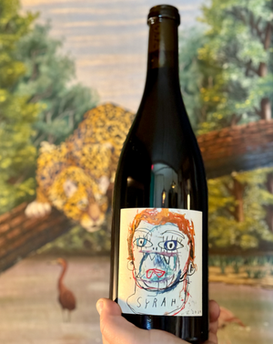 100% Syrah.  San Diego, California.  Woman winemaker - Katy Sposato. All Natural. Dried oregano. Wild flower bouquet. Ripe currants. Sexy savory. Tart plums and raspberries melting into a maple bacon bar finish. Cracked pepper olive toffee.