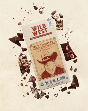 Wild West Most Wanted Organic Chocolate Bar
