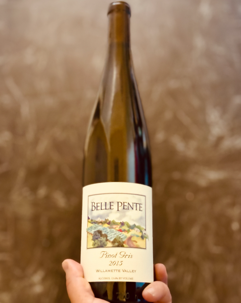 100% Pinot Gris. Willamette, Oregon  Woman winemaker - Jill O'Donnell. All natural. Unripe kiwi. Nutty and rich. Golden raisins. Smoked honeydew. Petrol vapors. White peach tea. Cinnamon apple crunch. Warm brioche. Corn pudding.