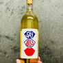 100% Chenin Blanc Paarl, South Africa.  Woman winemaker - Kiara Scott-Farmer. All Natural. Zip, Pow, Bang, Pop refreshing Batgirl punch to your senses. Pineapple, papaya, lychee smoothie vibes yet super duper dry. Flint stone minerality. Lemon and apricot preserves on Saltine crackers.