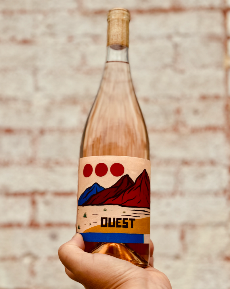 100% Gamay Columbia Valley, Washington.  Woman winemaker - Kate Norris. All natural. Mountain minerals. If Strawberry Shortcake and the Jolly Green Giant had a love child. Volcanic saltiness. Bright and buzzy like an electric fruit neon sign. Touch of funk.