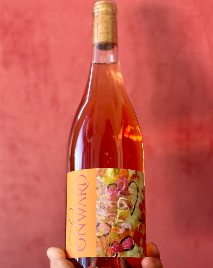 100% Old Vine Zinfandel. Mendocino, California.   Woman winemaker - Faith Armstrong. All natural. Super old vines from Hawkeye Ranch. White peaches intertwined with wild pink roses. Brimming with vibrancy of fresh minerals while still having a super silky texture. Friendly, fun and easy, your new bestie!