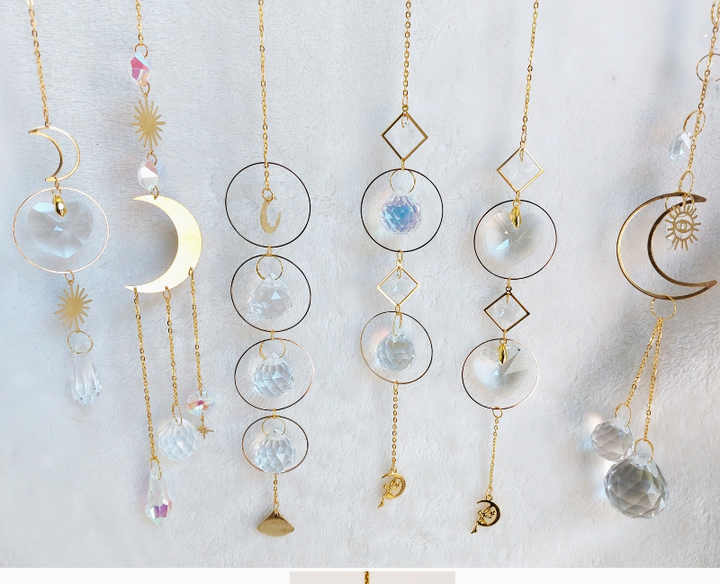 Gold Crystal Suncatchers