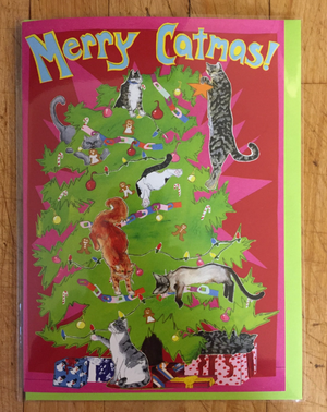 Merry Catmas Holiday Card