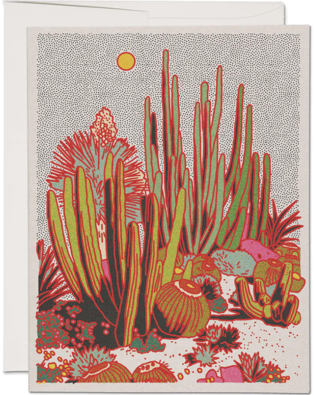 Cactus Scene greeting card