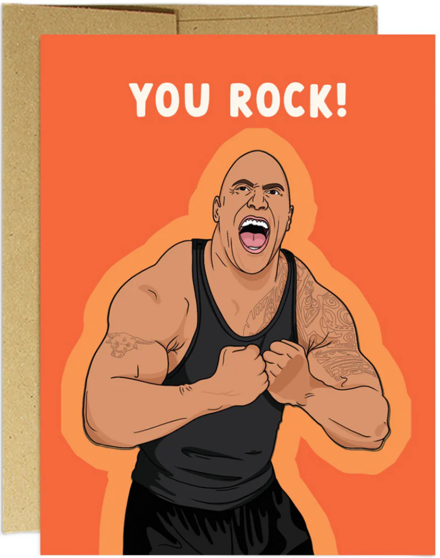 You Rock Dwayne Johnson Card