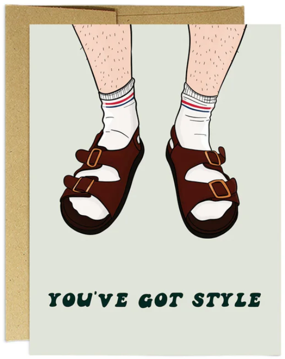 Socks and Sandals Dad Card - You've Got Style