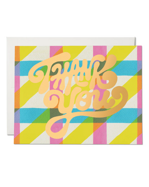 Thank You Greeting Card blank inside.