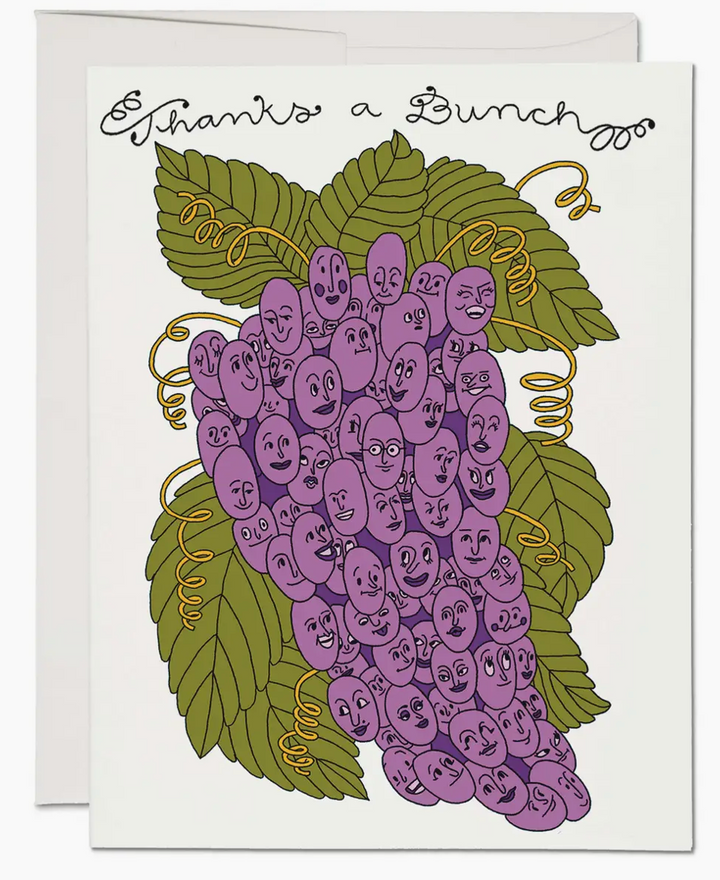 Grape Thanks A Bunch Greeting Card