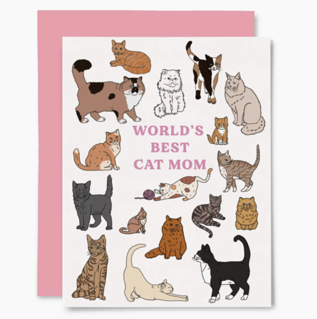 Best Cat Mom Greeting Card