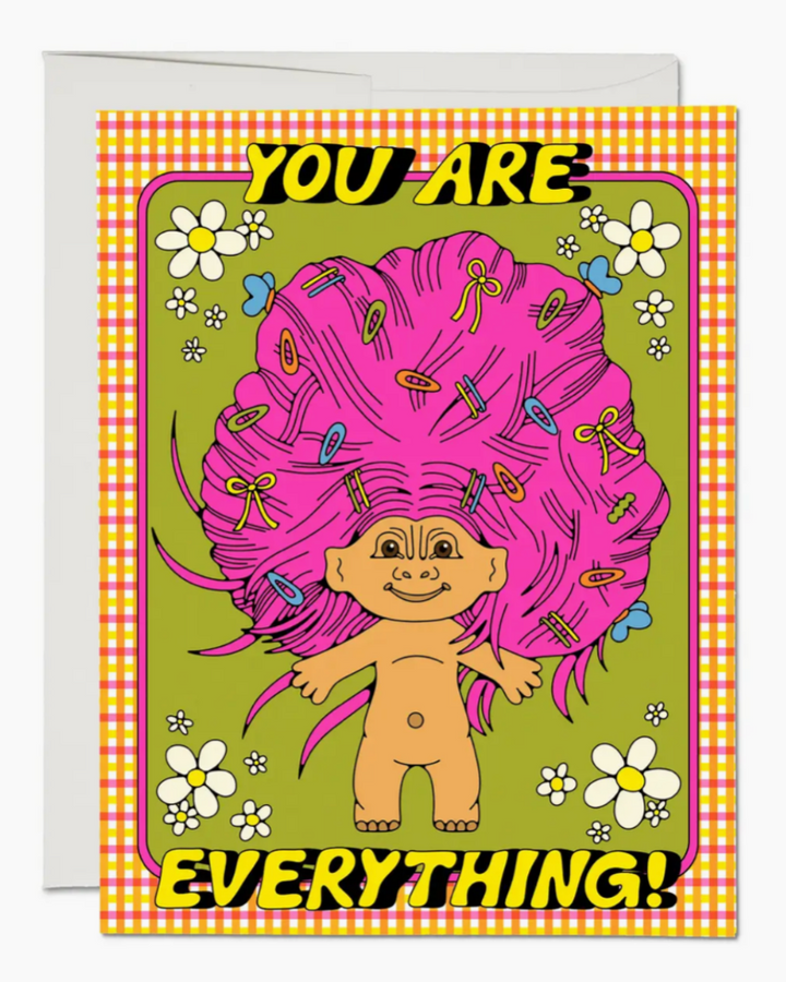 Everything Troll Greeting Card. Blank inside.