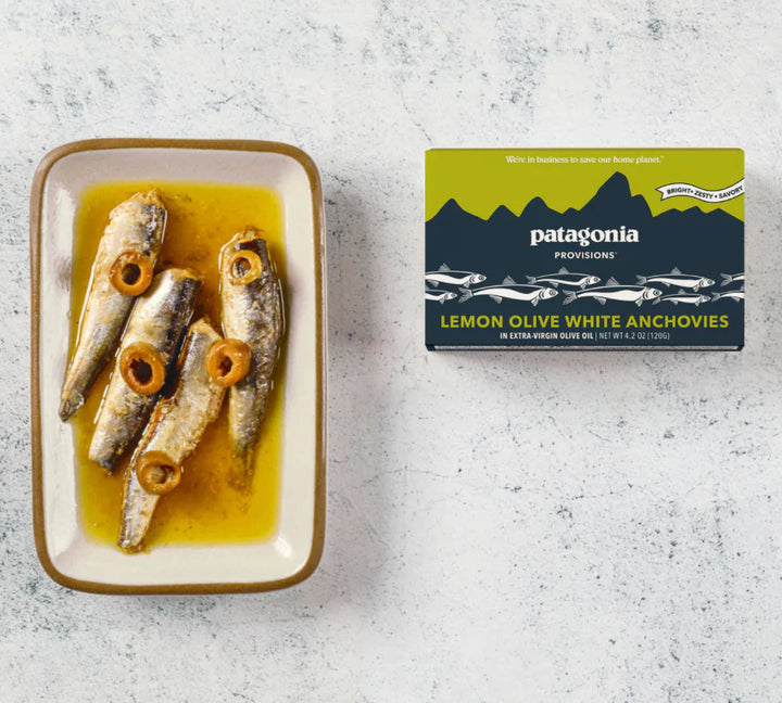 Patagonia Lemon Olive Spanish White Anchovies