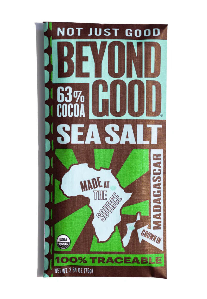 Beyond Good Chocolate Bar SEA SALT 63%