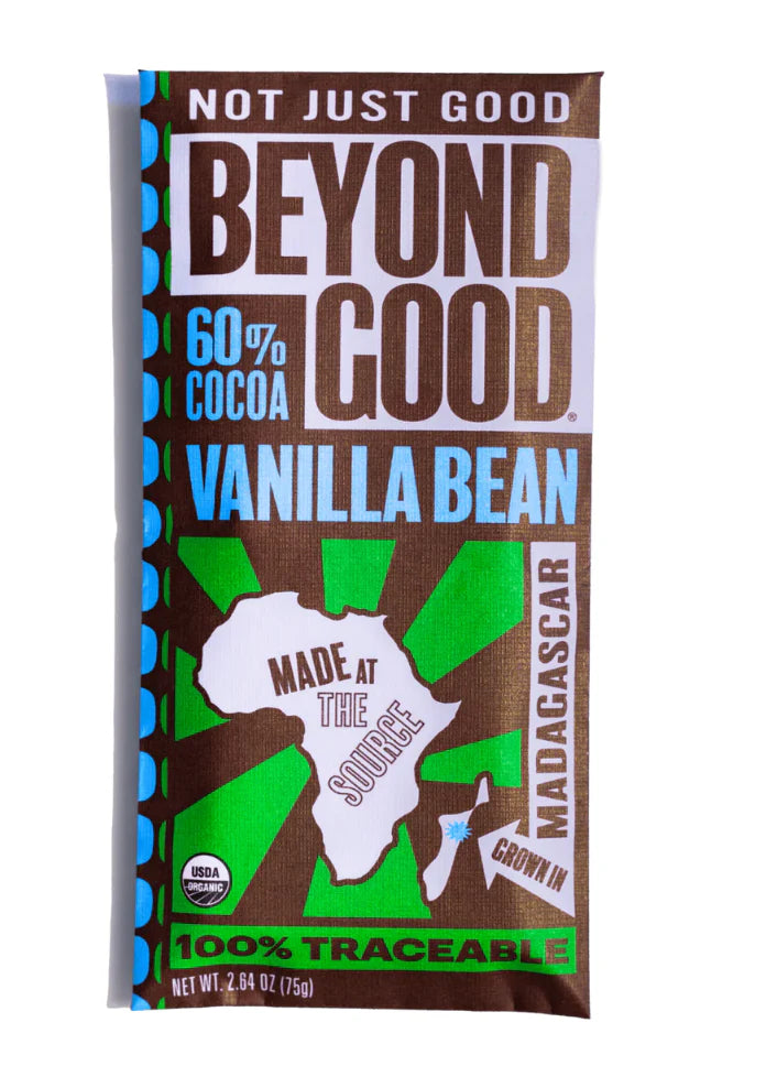Beyond Good Chocolate Bar VANILLA BEAN 60%