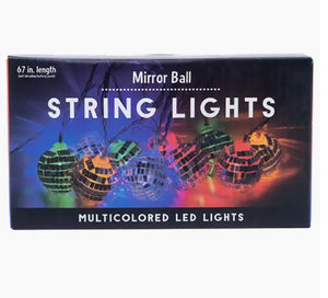 Disco Mirror Ball String Lights