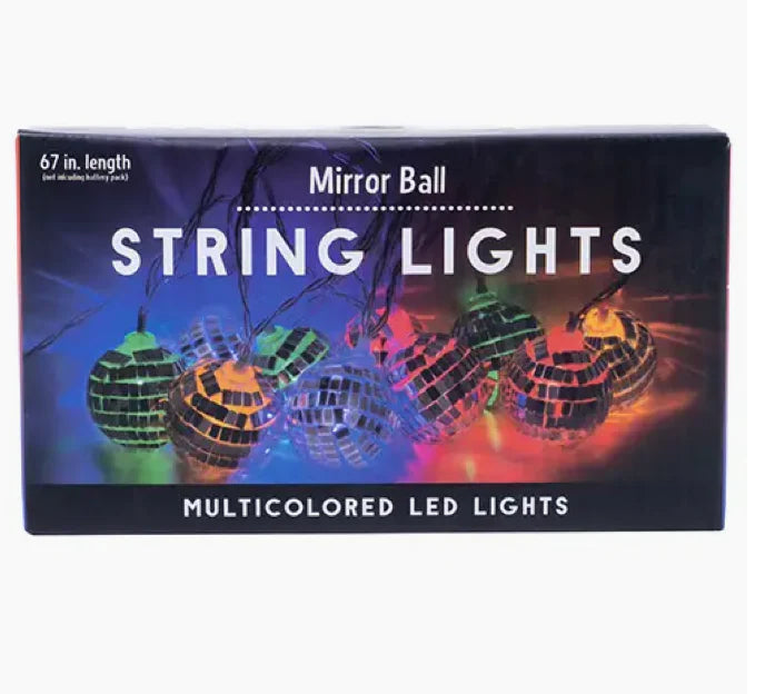 Disco Mirror Ball String Lights