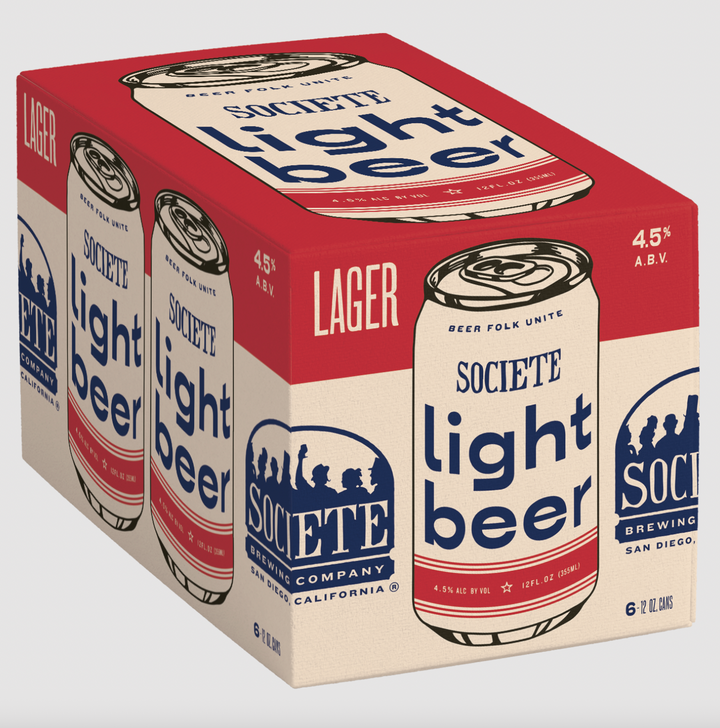 Societe Light Beer Lager 6 pack