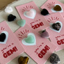 Pebble House You're A Gem! Heart Mini Crystal  Card