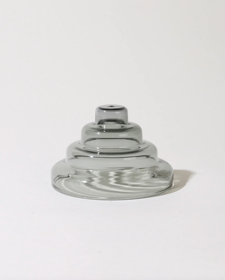 Metallic lampshade on a white background