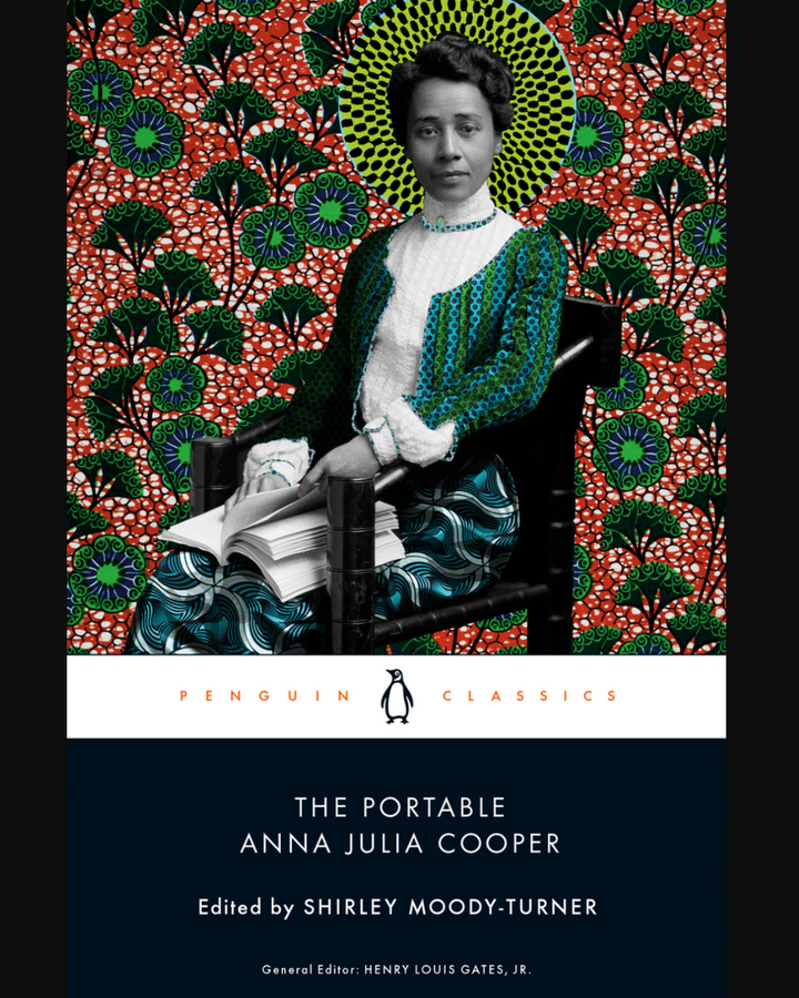 Book cover of 'The Portable Anna Julia Cooper' with a patterned background