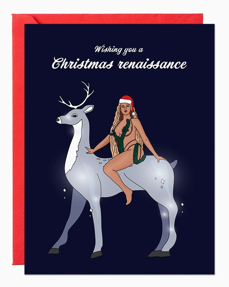 Holiday Renaissance Beyonce Greeting Card