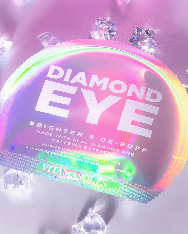 Diamond extract eye pads infused with Caffeine, designed to brighten and de-puff the under-eye area with a unique skin-gel formula Vegan ✓ Sometimes all it takes is a bad night’s sleep or a lack of hydration for the under-eye area to become dull and puffy. 