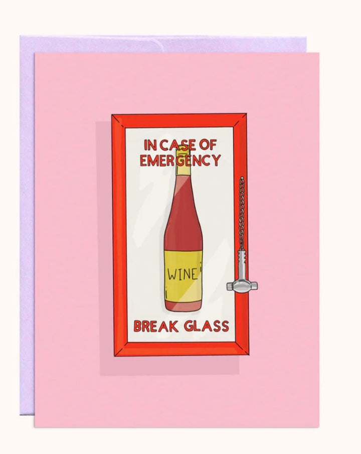 Emergency card. Blank inside