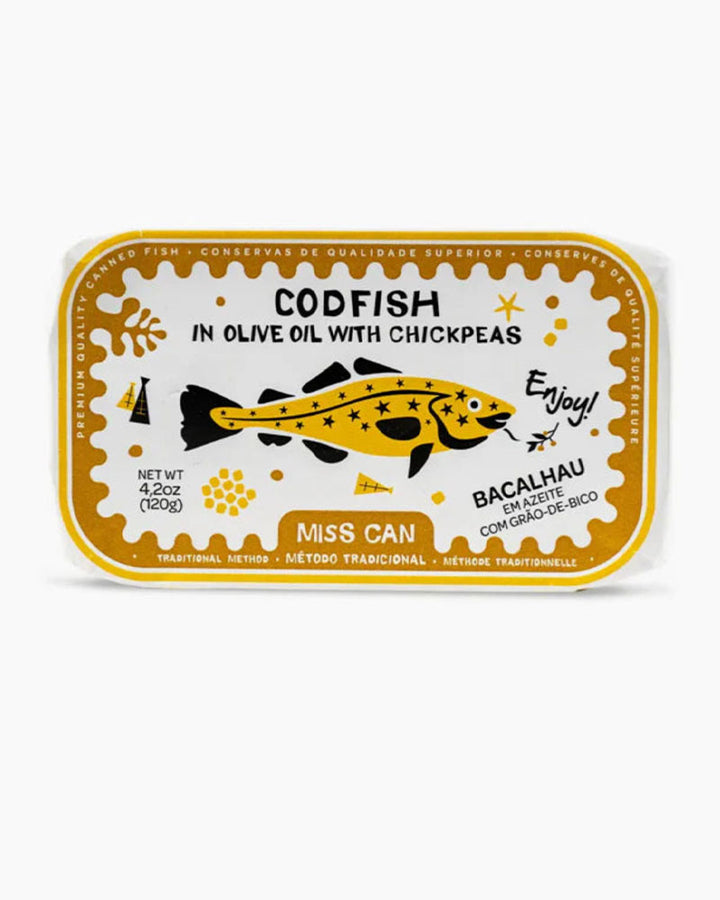 Miss Can by Tin2Table Cod in Olive Oil and Chick Peas