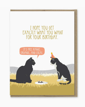 Organic Mouse Birthday Card